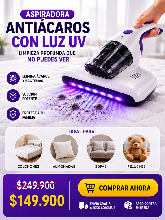 ASPIRADORA ANTIACARONO IMAGINAS TODO LO QUE SALE DE TU CAMA 😳